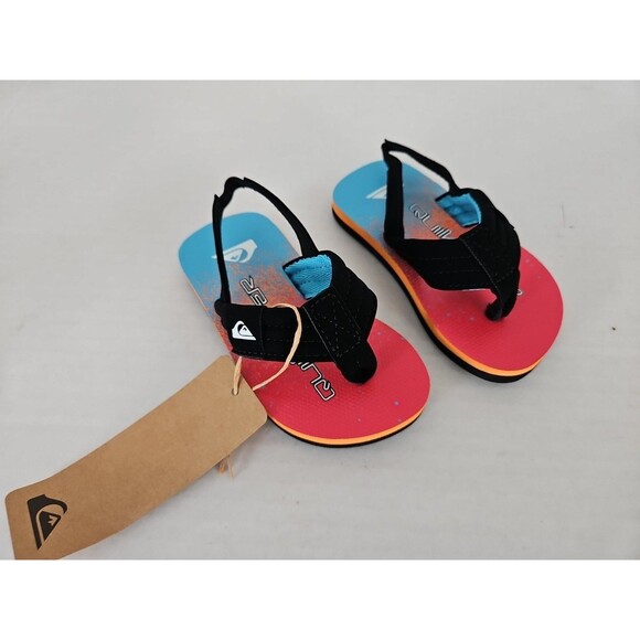 Quicksilver Kids Molokai Layback Flip Flops w/ Backstrap  (Toddler) Size 6 baby - Picture 1 of 7